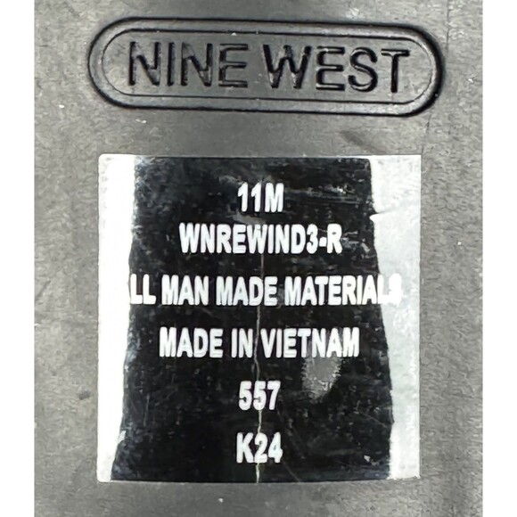 Nine West Size 11 M Black Anny3 Ankle Strap Open Toe High Heel Sandal Stiletto - Picture 8 of 8